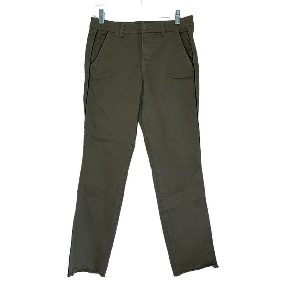 Level 99 Army Green Cropped Pant - 25